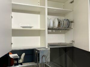 PROMO - CUCINA LINEARE IN EFFETTO RESINA E TOP INOX - immagine 7